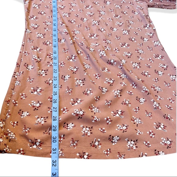 Reformation Lea Mini Dress, Floral Print, sz Large, Color Ina Peach Pink - Picture 6 of 7